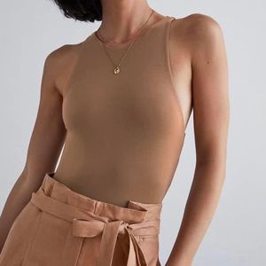 Aritzia Wilfred Vacay bodysuit in white